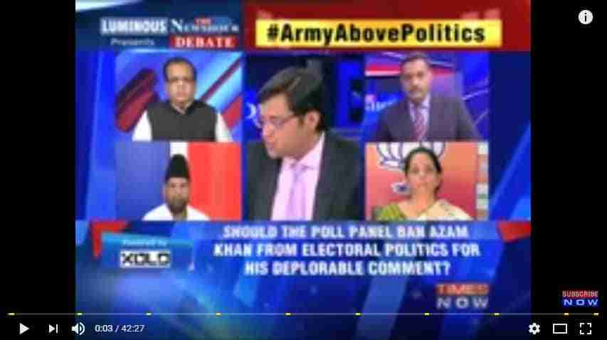 News Hour Debate on Times Now